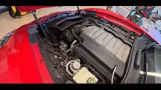 C7 Corvette Z51 (newly acquired) engine bay cleaning (no water)