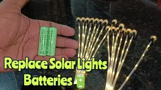How to Change the Batteries in Solar Garden Lights | Replace Solar Lights Battery 🔋