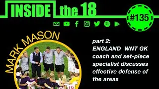 I18 Goalkeeper Podcast Live w/ England WNT GK Coach Mark Mason (Defending The Areas)