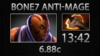 Dota 2 Anti-Mage Fast Farm - bOne7 - Battle Fury - 13:42 [6.88c]