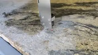 Aitalmac A5 sawjet laser scanning before cutting with waterjet