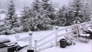 Noon snow update, West Central Alberta September 8, 2014