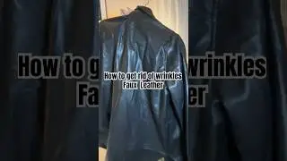 How to get wrinkles out #viralvideos #fauxleather #fashion #plussizefashion