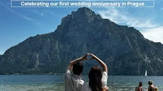 Celebrating our first wedding anniversary in Prague
