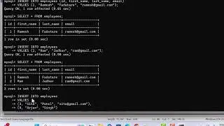 Learn SQL with MySQL Database | INSERT Rows into Table – Single & Multiple Rows using CLI