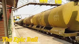 Beautiful Tiger face WAG7 powering Oil Tanker Train