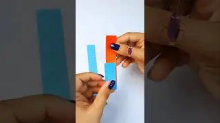 DIY Paper Band that Changes Color 🤩 Color Changing Paper band Trick #diy #tricks #magic #shorts