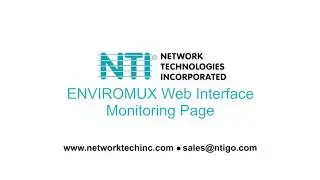NTI ENVIROMUX&reg; Medium Enterprise Environment Monitoring System