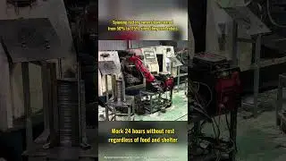 Spinning robot #industrialrobot #machine #automobile #intelligence #factory #manufacturing #robot
