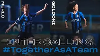INTER CALLING with BEATRICE MERLO + ELEONORA GOLDONI | INTER WOMEN 2019/20 | #TogetherAsATeam 👩🏻⚫🔵🖥