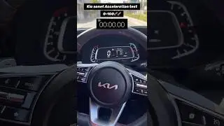 Kia Sonet 1.0 Turbo 7DCT&ndash;0-100 km/h BLAST! ⚡️🔥Like #KiaSonet #TurboPower #0to100 #automobile #phonk