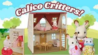 Calico Critters Red Roof Cozy Cottage Tour 🏡 | Cute Dollhouse Playtime!