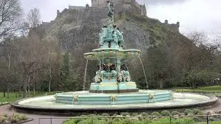 Edinburgh Princess Street Gardens - Fountain