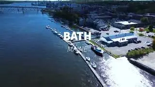 New Home Town - Bath Maine - Drone Footage - DJI