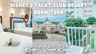 Disney's Yacht Club Resort View Room Tour- Deluxe Room at Disney with a Balcony near Epcot
