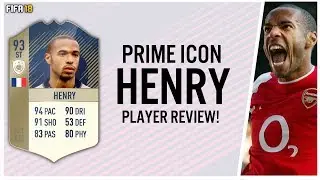 FIFA 18 PRIME ICON THIERRY HENRY (93) PLAYER REVIEW! | FIFA 18 ULTIMATE TEAM