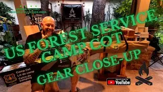 US Forest Service Camp Cot - Gear Close-up