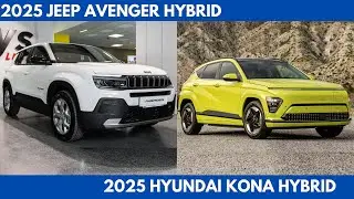 New 2025 Jeep Avenger Hybrid Vs. 2025 Hyundai Kona Hybrid are the small SUV Comparison
