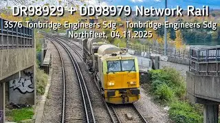 DR98929 + DR98979 Network Rail, 3S76 Tonbridge Eng Sdg - Tonbridge Eng Sdg, Northfleet, 04.11.2025