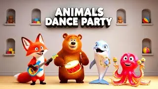 🦊🐻 Ocean, Space & Jungle Dance! 🌊🚀 Fun Animal Song for Kids | Baby Songs & Nursery Rhymes