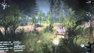 Spintires How to Cross the river with TYPE A 469 UAZ in Coast and The River 