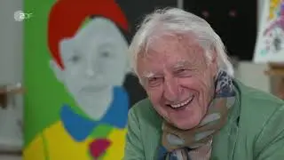 Die Schweizer Komiker-Legende Emil Steinberger mal(t) in Hamburg