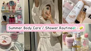 Summer&rsquo;s Body Care/ Shower Routine || Complete Guideline; DIY Body Scrub, DIY Body Whitening Mask ||
