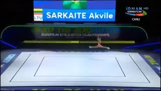 SARKAITE Akvile (LTU) - SENIORS IW Aerobic Gymnastics European Championships 2019