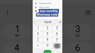 #Jazz monthly whatsaap code#jazz whatsapp package code monthly#