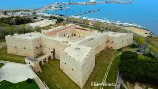 Barletta vista dall'alto con Drone dji mini 2 in 4k