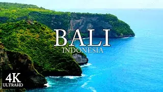 Bali 4K - Beautiful Diamond Beach Nusa Penida Aerial Drone Film With Relaxing Piano Music
