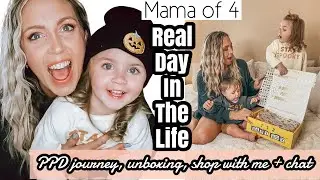 Real day in the life mom with PPD | 123 baby box unboxing