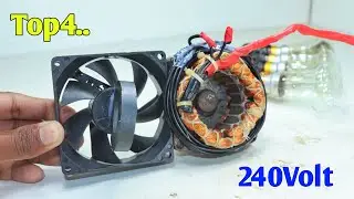 Get 240V Free Energy Generator With Top4 Big Magnet Electricity Device From At Home