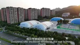 The inflatable membrane structure building is simply perfect. fast and movable