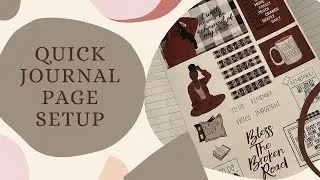 Quick Journal Page Setup | Isis Ella Jewels