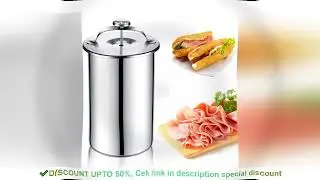Stainless Steel Ham Maker Meat Press Cooker Deli Meat Press Mold with Thermometer for Pork Poultry C