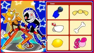 SUN VS MOON DRESS UP TEST FNF |  FNAF Security Breach Animation