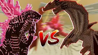 Neo Godzilla Vs DesGhidorah | Minecraft mob battle | Minecraft | Zhasian 