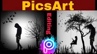 Black Background Photo Editing | Black Shadow Photo Editing | PicsArt Photo Editing
