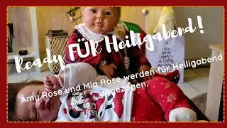 Meine zwei Rebornbaby's (Puppen) werden für Heiligabend ready gemacht.