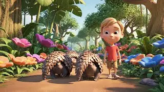 Five Little Pangolins Curl Curl Curl | Nursery Rhymes for Kids & Baby Songs