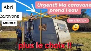 On fabrique un Abri mobile pour la caravane avant la temp&ecirc;te!! #nomade #vanlife 