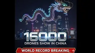 🌌 16,000 Drones Light Up China&rsquo;s Sky! 🇨🇳 World Record Drone Show You Must See 😱✨#worldrecord  #china