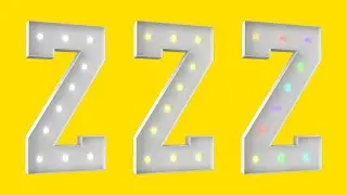 4-футовая светящаяся буква Z в стиле вывески (теплый свет) &mdash; мастер-класс по изготовлению своими ...