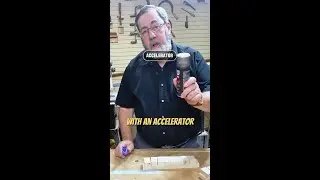 I Tested Super Glue Accelerator: Does It Really Work Faster? #Woodworking #Shorts