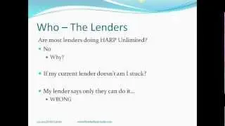 Harp 2.0 Refinance Program Webinar featuring FAQs and the Step-by-Step Process