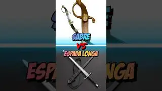 Sabre vs Espada Longa, qual a melhor? #curiosidades #espadachim #viral #fyp