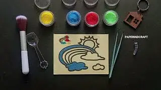 Sand Painting Rainbow | paperindcraft