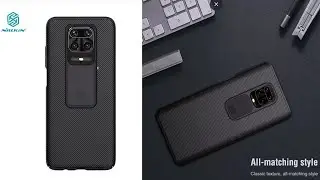 Camera Protection Case for Xiaomi Redmi Note 9 Pro Max, 9S Casing Nillkin Slide Protection Cover
