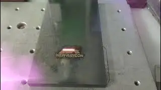 Fiber laser machine engraving steel plate for pad printer